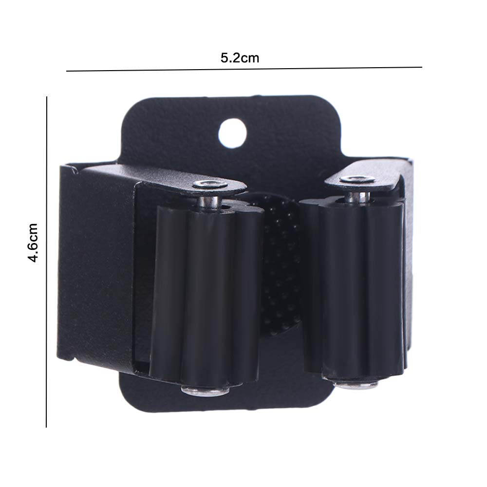 4Pcs with Screws Mop Storage Clips Rack Wall Mounted Brush Broom Hanger  Shelf Accessories