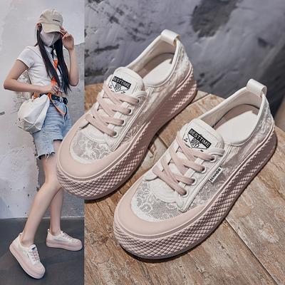 Broken Size Fisherman Shoes Women's Autumn New Women's Shoes Versatile Shoes Breathable Net Shoes Biscuits Casual Single Shoes