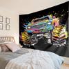 Monster Truck Adventure Tapestry, Unique Design Tapestry, Wall Decor for Bedroom,Livingroom, Playroom,Heartwarming Fan Holiday Gifts