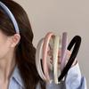 Thin Sponge Hair Band Cloth Korean Style Headwear Elegant Silk Satin Headband  Student