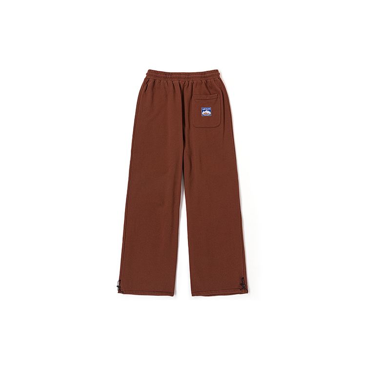 Lee X I Am Not Fat Tiger Series FW23 Elastic Waist Sports Pants Unisex pants Brown LUB007241204177A03039