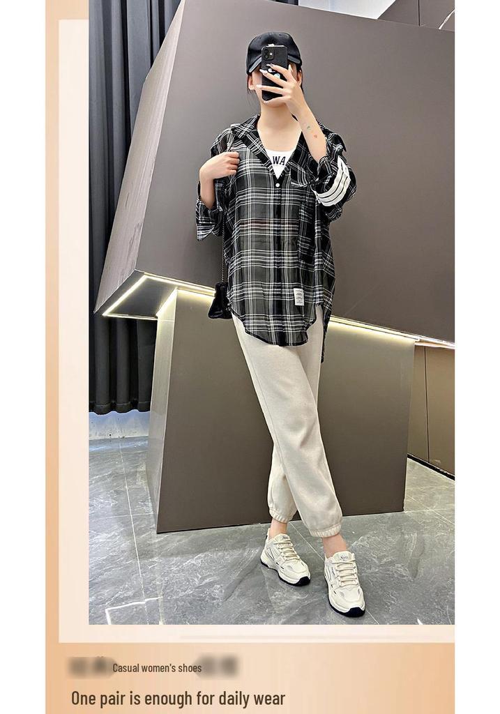 Women's Thick-Soled Cortez Shoes: Breathable, Lightweight, Comfortable, Versatile Low-Top Sneakers for Students