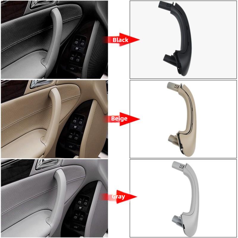Car Inner Door Handle Trim Pull Grab Panel Handle 2038101551 2038101651 for For Mercedes Benz C-Class W203  2000-2007 Fit 4-Door Sedan Only