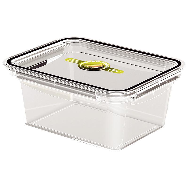 Stackable Rectangular Food Storage Box Set - Thick, Sealed Lunch & Fresh-Keeping Containers for Kitchen & Refrigerator.