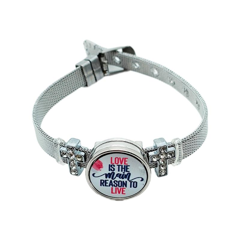 Sublimation Round Bracelet Trays Blank Base Bracelets Heat Transfer Blank Bracelet Stainless Steel Personalized Bracelet