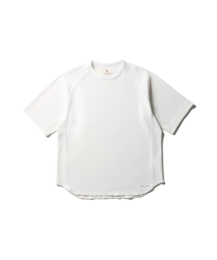 Dry Waffle Short OFF Size M [Snow Peak] T-Shirt CS-26SU012 T-shirt, Sleeve, Men's/Women's, WHITE,