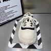 Casual Canvas Sports Shoes Women's Thick Bottom High Heel Slippers Outdoor Wear Rubber Sole Korean Style Flat Sandals