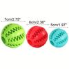 Dog Toy Ball Dog Food-Leaking Toy Rubber Chew Toys Treat-Dispensing Ball Tooth Cleaning Toy Dog Molar Toy Pet Interactive Toy