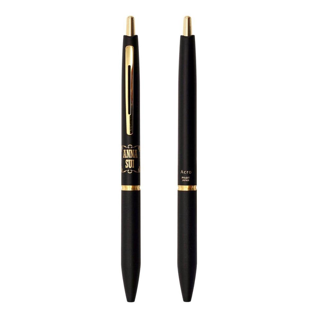 Acro X ANNASUI Ballpoint BACE Oil-based Pen, 0.5mm, Black, Logo,