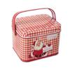 2pcs Decorative Christmas Candy Boxes Handheld Candies Organizers Portable Sweets Tins with Handle for Family Gathering