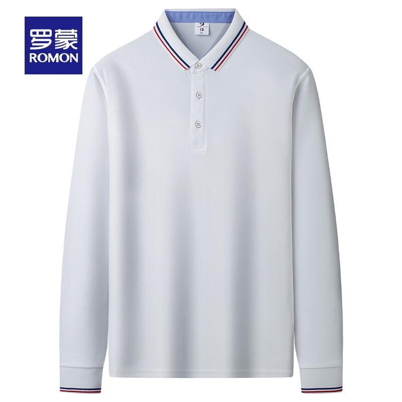 Romani Men s Autumn Business Casual Solid Polo Shirt L