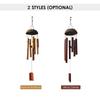Bamboo Coconut Shell Wind Chimes Outdoor Bamboo Wind chimes  for Home Courtyard and Garden Decoration Light Colored