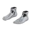 2 Pieces Human Foot Vase Sculptural FootShaped Reflective for Beverage Cabinet, Bedside Table,