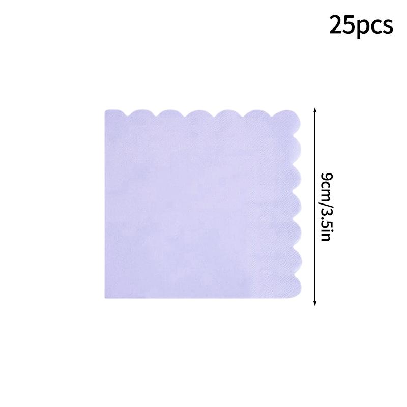 Birthday Party Tableware Set Pink Purple Disposable Paper Plates Napkins Cups Party Decor Wedding Baby Shower Party Supplies