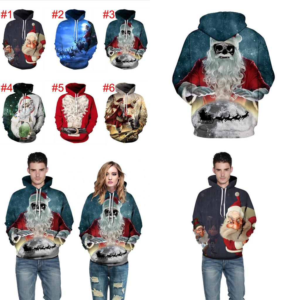 Premium Quality Ugly Xmas Christmas Sweater Santa Jacket Hoodie Pullover For All
