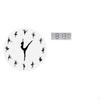 Ballerina Digital Wall Clock Ballet Dancing Girl Silent Mute Multipurpose Large Display Temperature