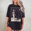 Funny Witch Graphic T‑shirt Unisex Washed Cotton Short Sleeve 2026 New Spring Summer Casual Streetwear Tops