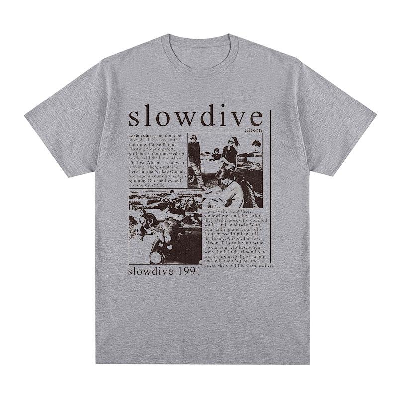 Slowdive Alison 1991 Vintage T-shirt Trasa Lata 90. Klasyczna Bawełna Męski T-shirt Nowy TEE T-SHIRT Damskie Topy Unisex