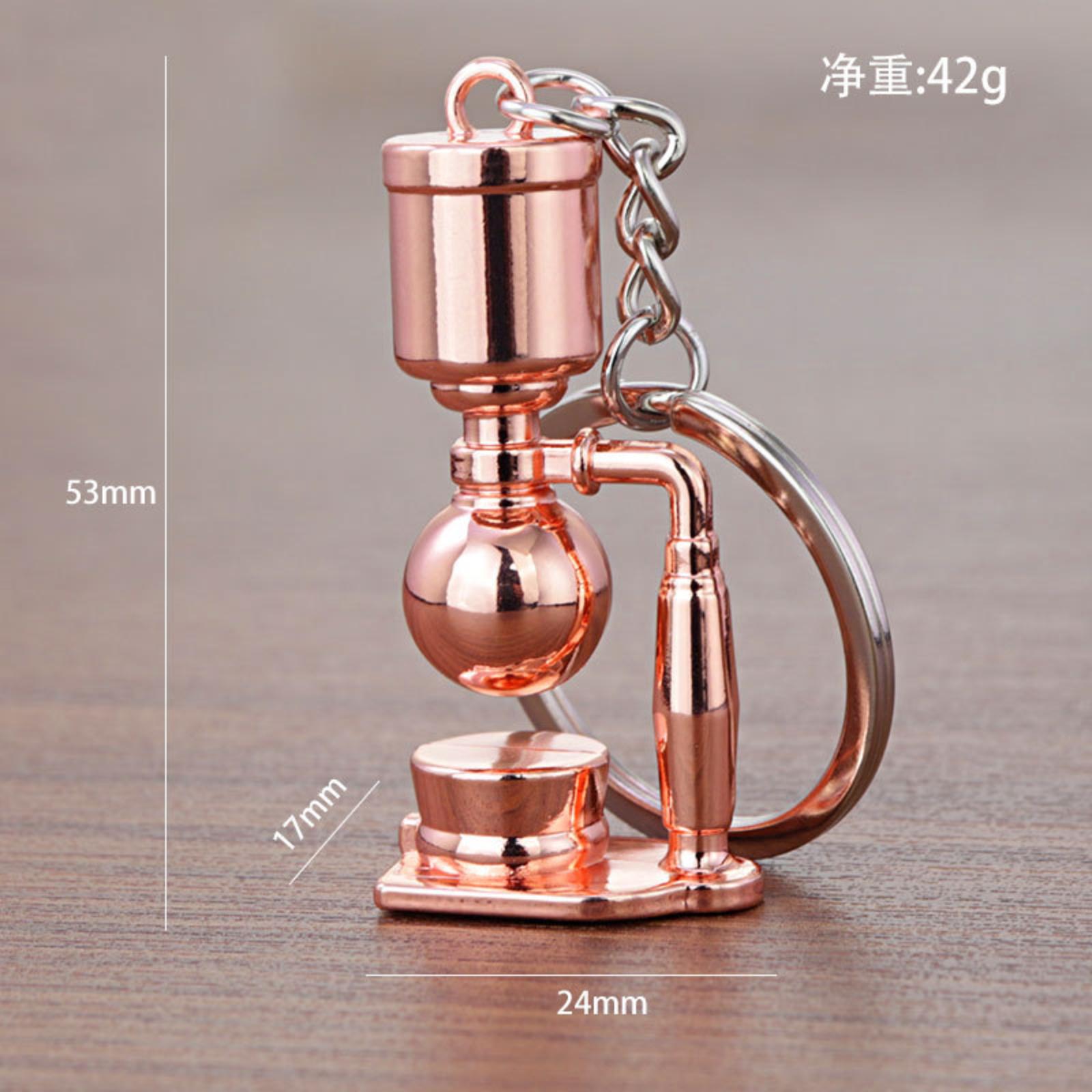 

Coffee keychain metal car key pendant One Size золотий