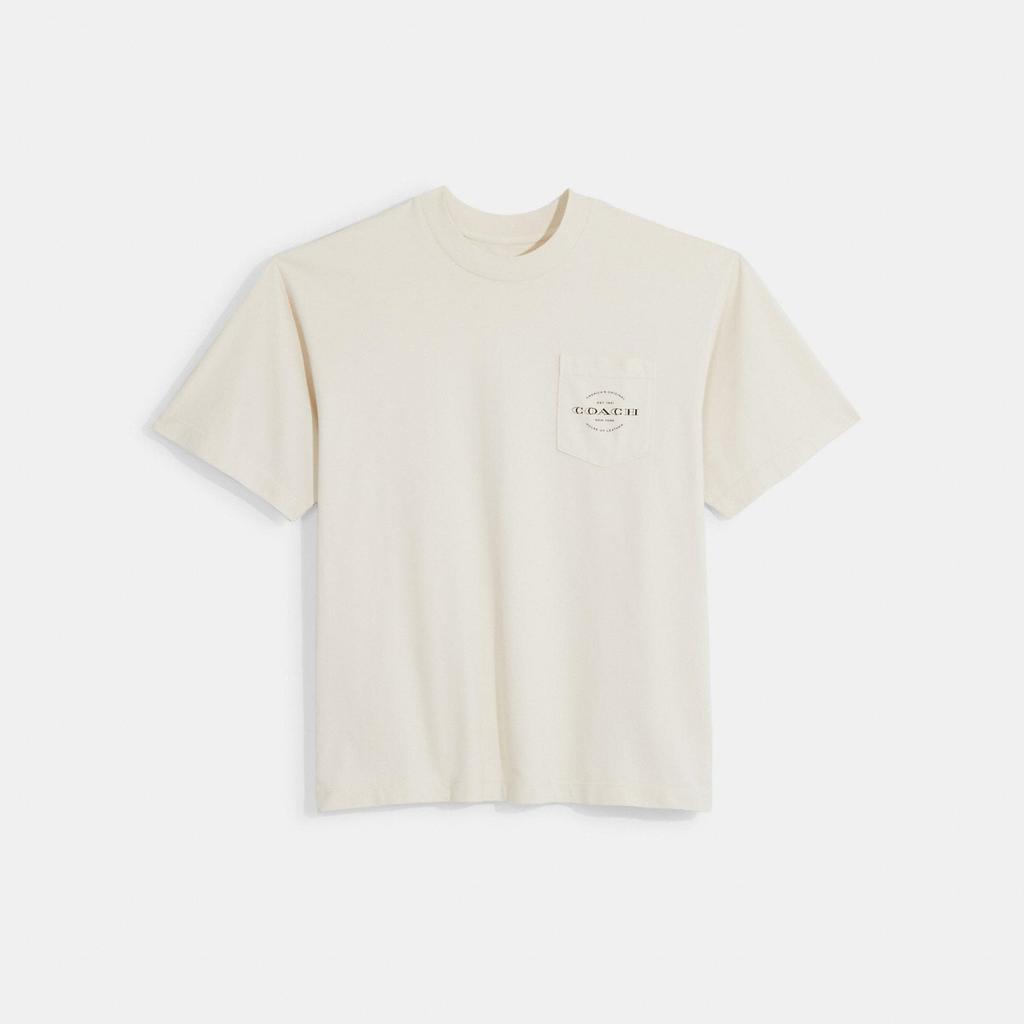 Coach PockeT T shirT Smoke