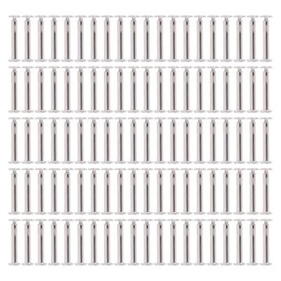 100 Paar M2 Edelstahlnieten Schrauben Flach Rund Innensechskantkopf Muttern Zaun Klemmen Reparaturteile 3 X 18 X 6mm   0.12