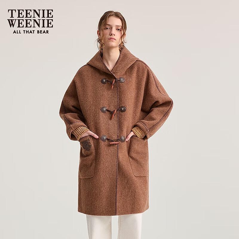 

Teenie Weenie Women s Wool Blend Hooded Duffle Coat S