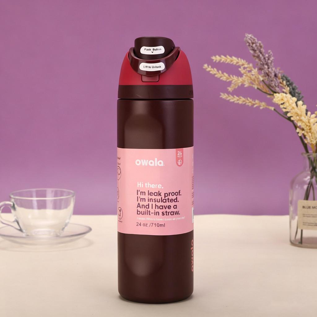 Owala 24oz Insulated Travel Mug With Double Drinking Lid For Outdoor Use
