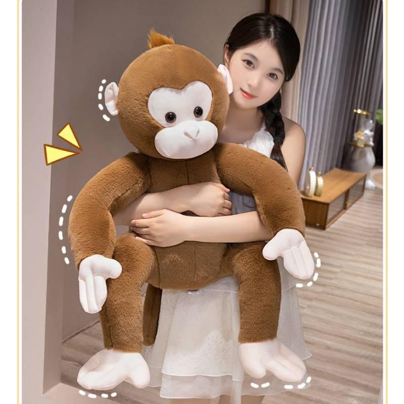 Monkey Plush Toy Cute Animal Cartoon Stuffed Doll Kids Birthday Decoration Gift