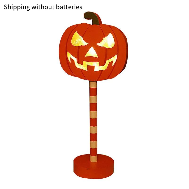 Halloween LED Night Light Pumpkin Ghost Ambiance Lights Battery Powered Waterproof Outdoor Garden Bedroom Festival Party Decor