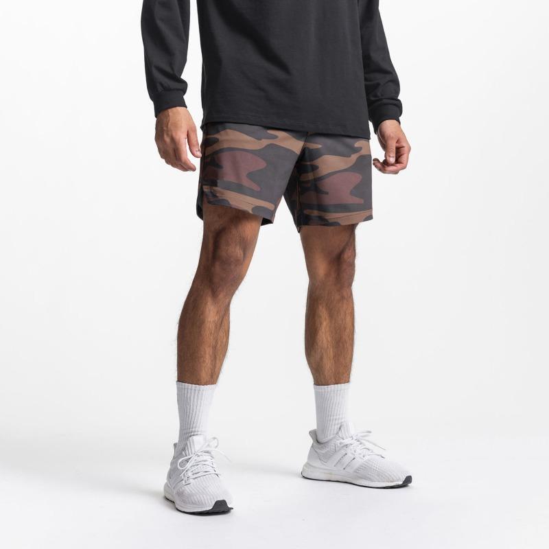 Herren Schnelltrocknende Sportshorts mit seitlichem Schlitz am Saum und elastischem Bund
