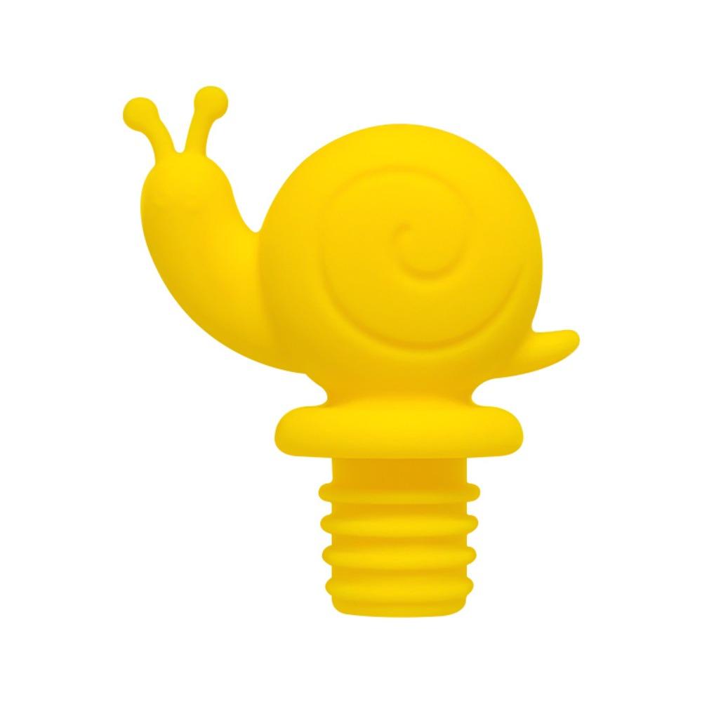 

Silicone Wine Bottle Stopper Snail Shape Glass Bottle Sealer New Wine Seal Stoppers Kitchen Tools жёлтый
