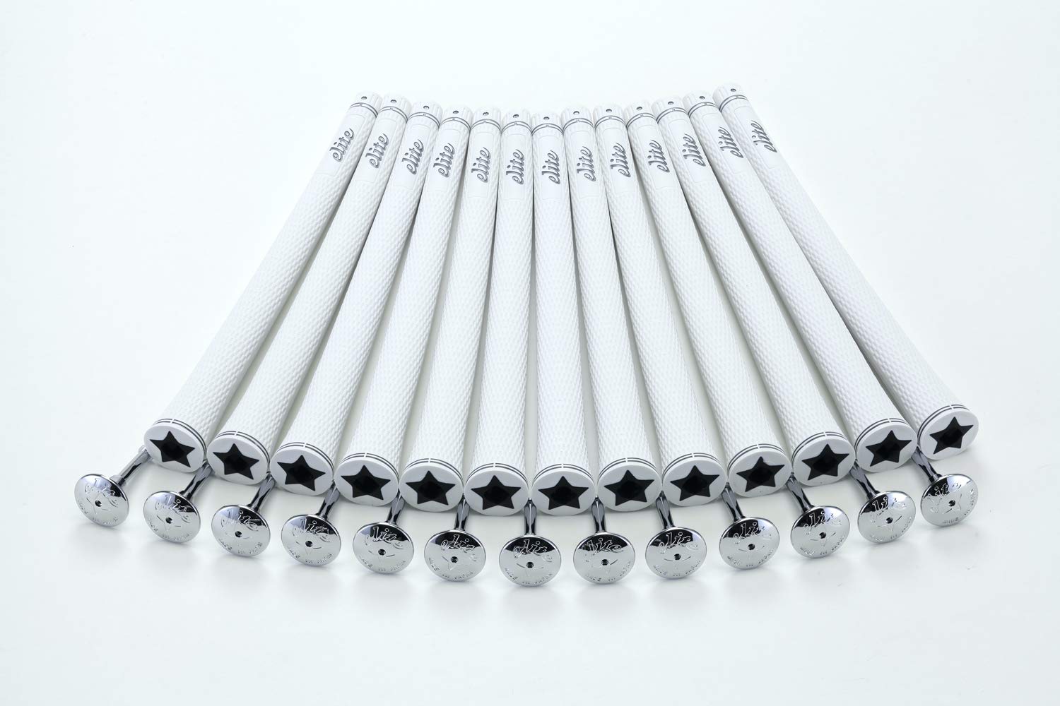 

elitegrips Гольф Грипсы S40 серебристые с линией сзади набор из 13 штук, белые,