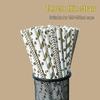 100 Biodegradable Striped Paper Straws - Colorful Drink Party Decorations