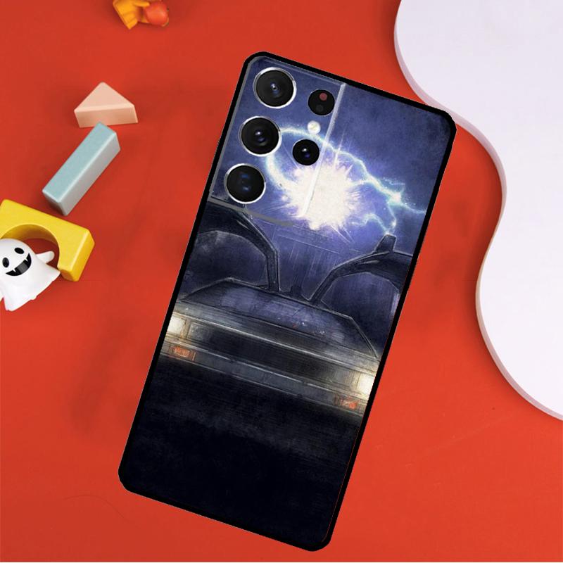 Back To the Future DeLorean Phone Case For Samsung Galaxy S25 Ultra S9 S10 S20 S21 FE S22 S23 S24 Plus S24 Ultra Cover
