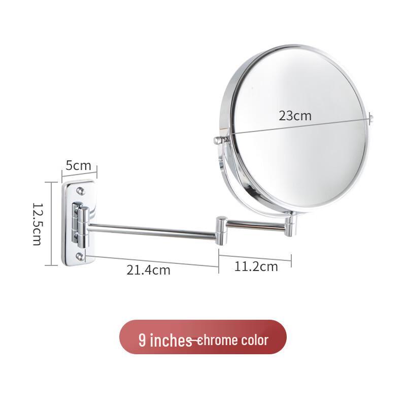 Oeny Punch-Free 360° Rotating Extendable Makeup Mirror