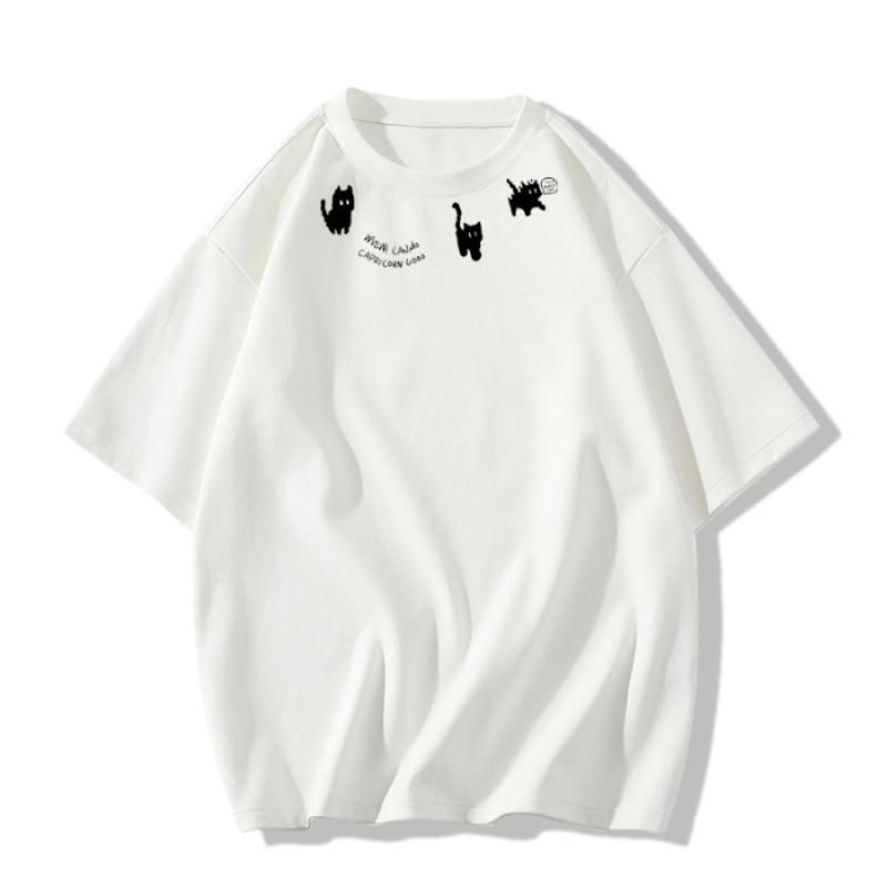 Blusas y camisas de manga corta con cuello redondo para mujer, informales, a la moda, verano, primavera