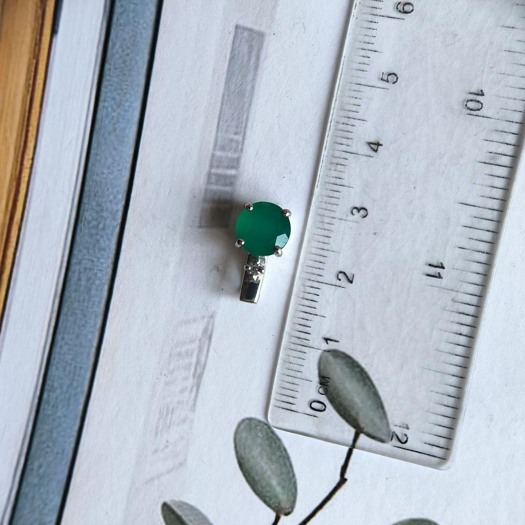 Серебряная подвеска с агатом 1.737ct (2189800)