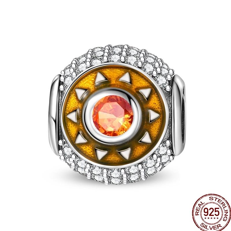 Copper Rainbow Hearts Charms Sun Clouds Rain Lightning Beads Fit Original Bracelet Diy For Women Fine Jewelry Gift