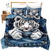 Galaxy Astronaut Three-Piece Quilt Cover 3D Digital Printing Bedding Set Bed Cover