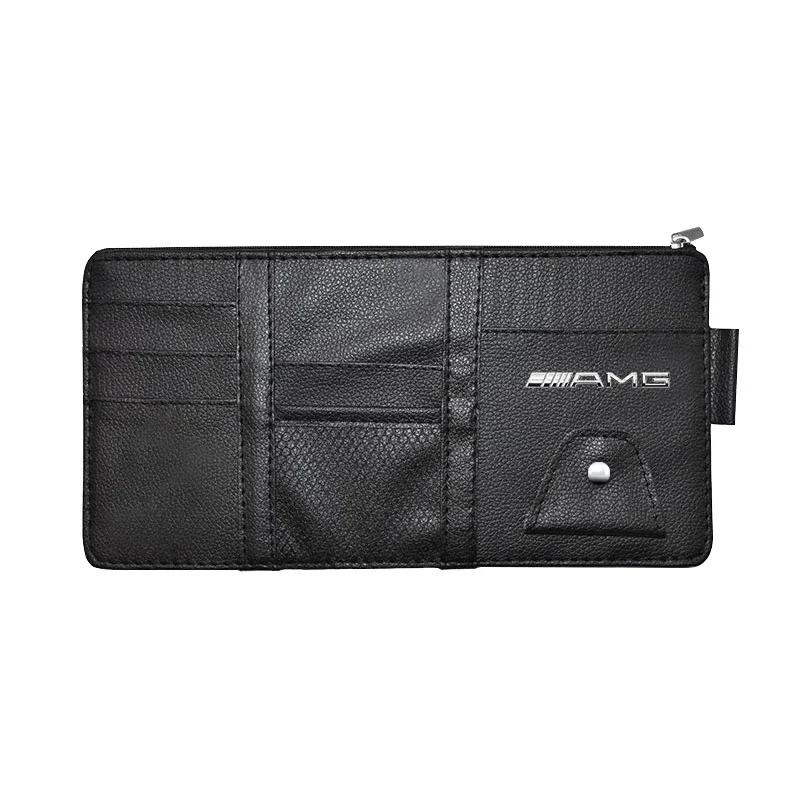 OLV5 Goods Sun Visor Organizer Multi-Pocket Glasses Clip Car Storage Bag Stickers For Mercedes Benz Vito W638 W639 W447 W168 W169 W17