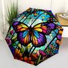 1pc Butterfly Garden Automatic Open/Close Umbrella Compact Folding Umbrella, All-Season Portable Umbrella for Women/Men F1124249