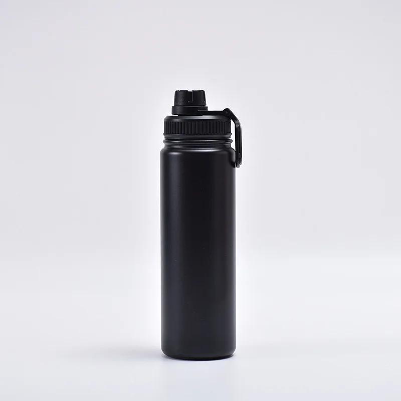 750ml Insulated Cup Stainless Steel Sports Bottle American Water Bottles with Lid Portable Vacuum Leakproof Outdoor Hiking Cups