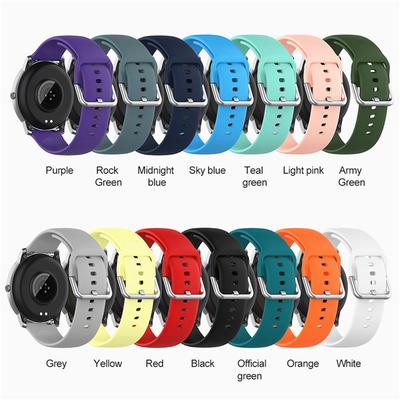 For Xiaomi Haylou Solar Ls05 Watch Stap Smart Watch Pure Color Silver Buckle Replacement Strap Sports Bracelet Two Color