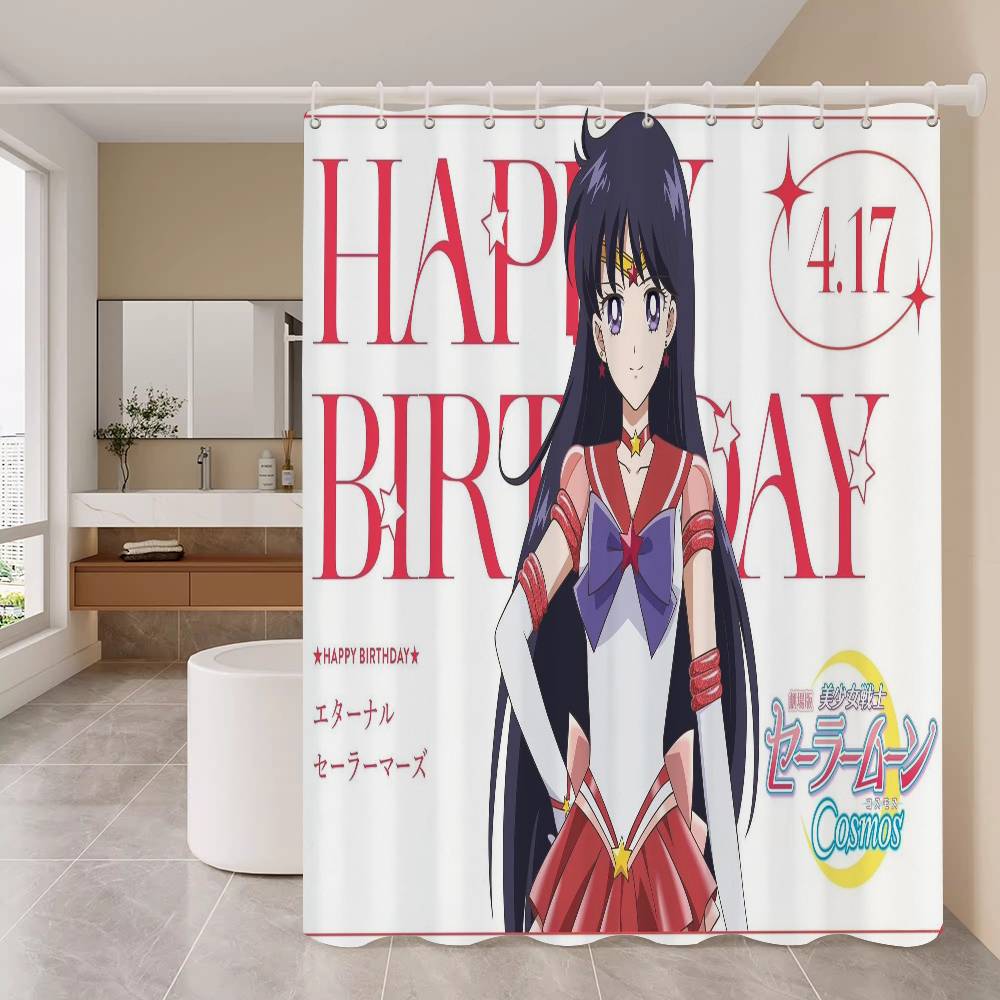 

Sailor Moons Comic Cover Modern Simple Shower Curtain Bathroom Decorative Polyster Shower Curtain With Hook W60H190(CM)-1 Pcs