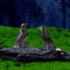5/10Pcs Fake Bird Ghost Festival Halloween Decoration Simulation Resin Black Crow Halloween Miniature Black Crow Figurines Prop