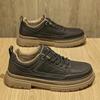 Leather shoes new autumn low-top platform Martin boots British business casual shoes