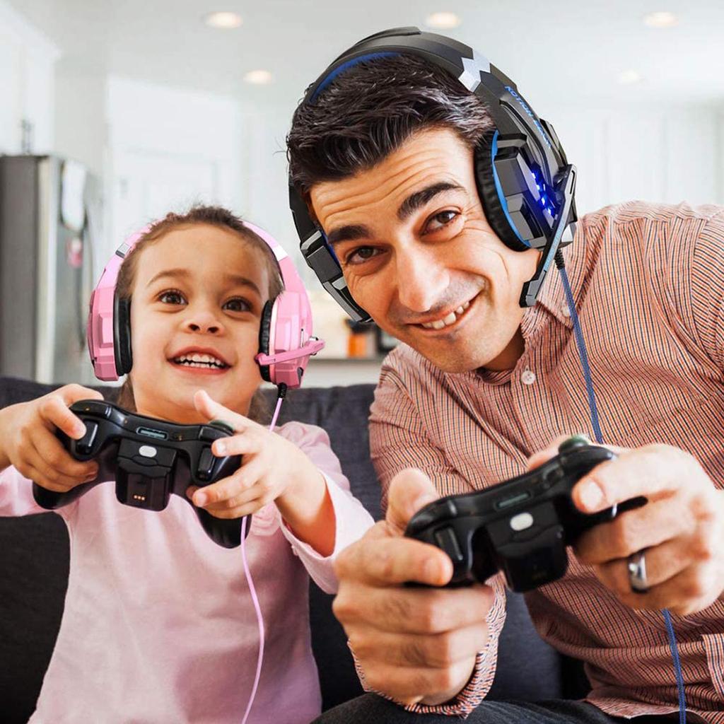KOTION EACH G9000 Gaming Headset with Wired E-sports Controller and Computer Compatibility
