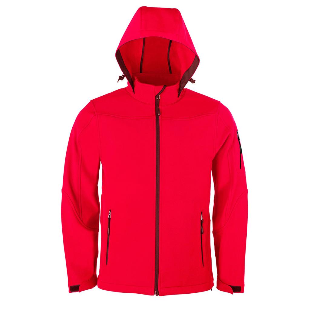 HRM Mens Hooded Soft Shell Jacket