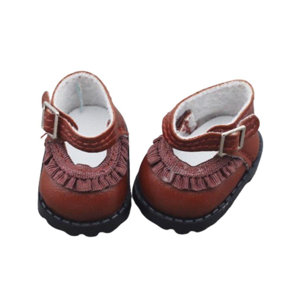 

ПУ Кукла Пальчиковая Обувь Макарон Кукла Кожаная Обувь Одежда для Куклы Обувь Куклы Лабубу Детская Игрушка коричневый