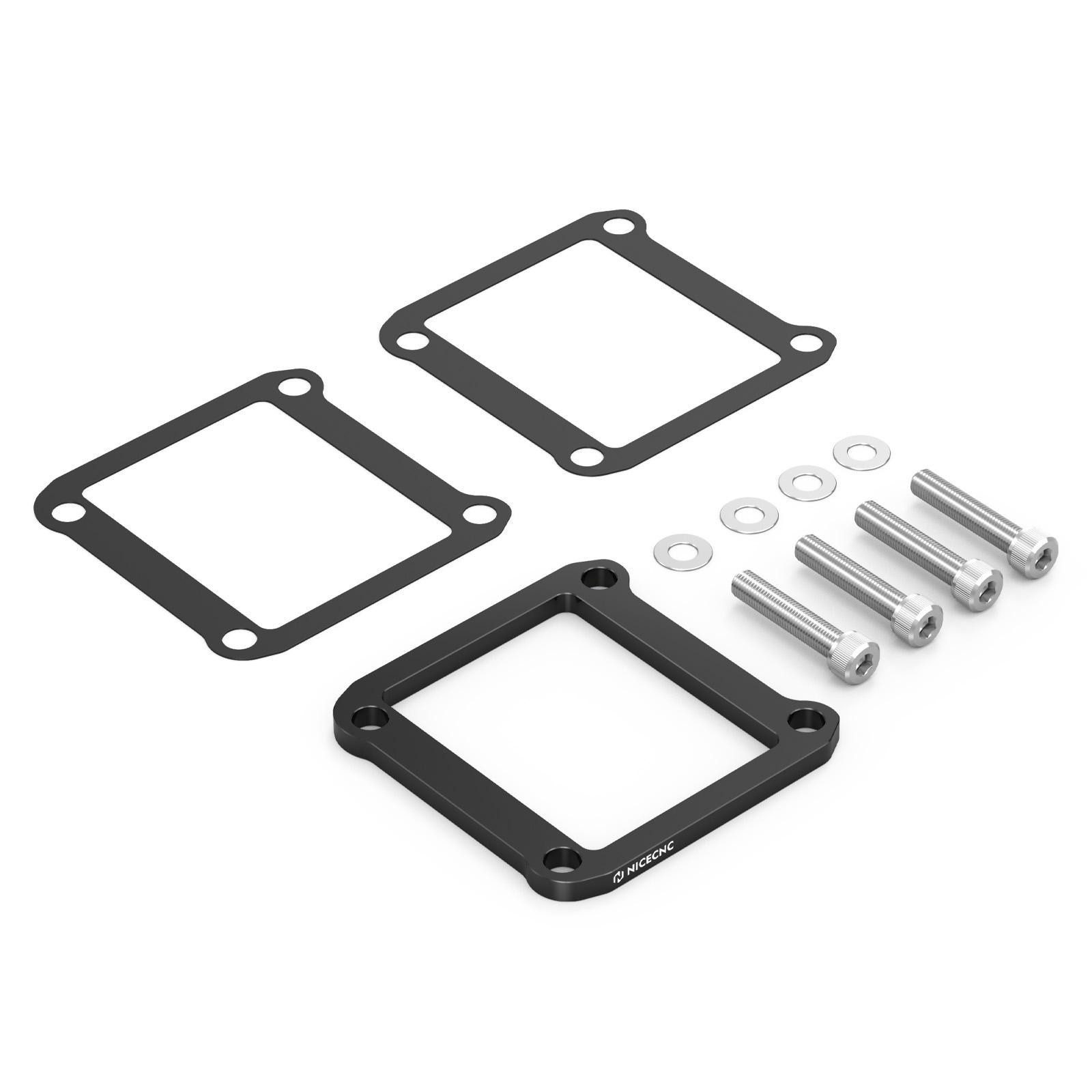 NICECNC For 2025 2024 KTM EXC 300 XC-W 250 EXC 150 TBi Motorcycle Reed Valve Spacer Kit SX 125 SX 300 XC 250 XC 300 XC 125 2023 чёрный